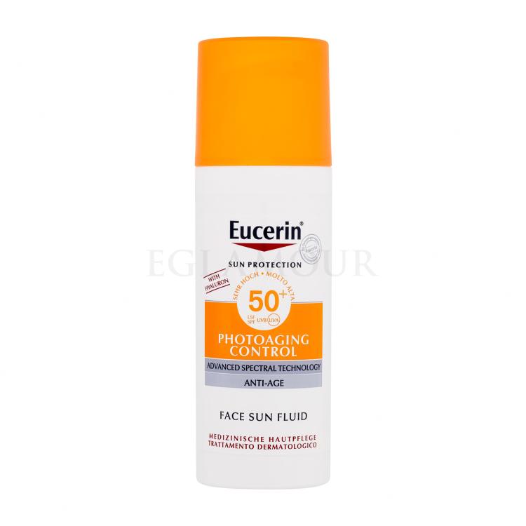 Eucerin Sun Protection Photoaging Control Face Sun Fluid SPF50+ Preparat do opalania twarzy dla kobiet 50 ml