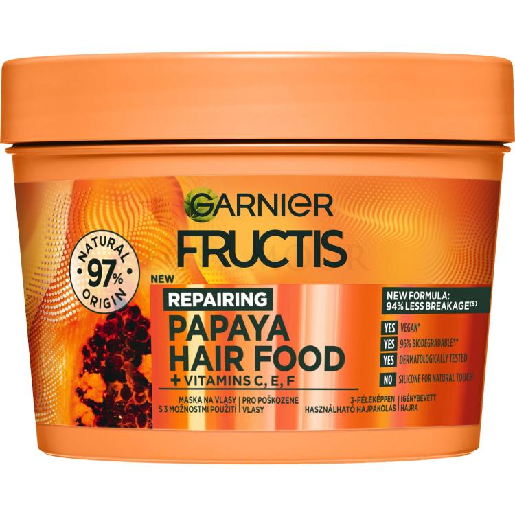 Garnier Fructis Hair Food Papaya Repairing Mask Maska do włosów dla kobiet 400 ml