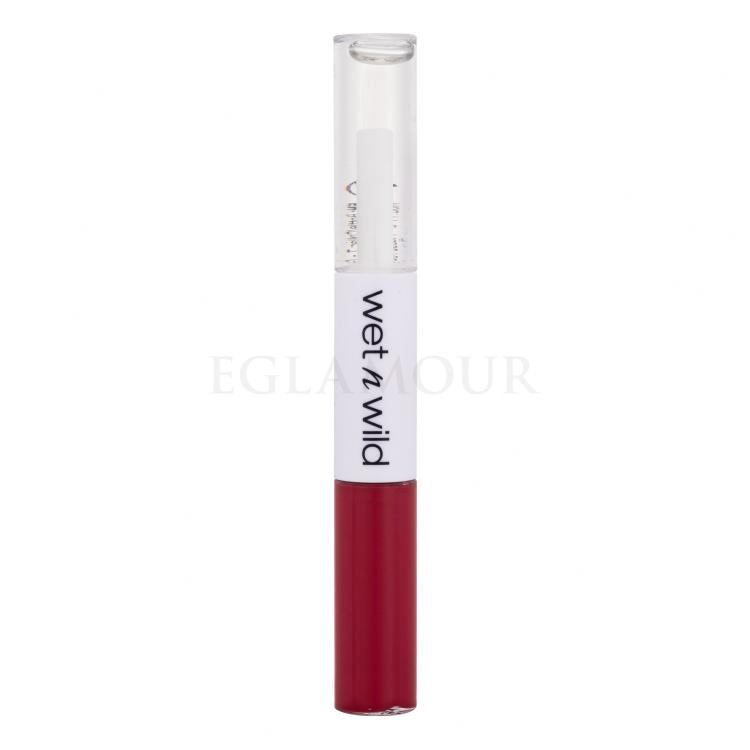 Wet n Wild MegaLast Lock &#039;N&#039; Shine Lip Color + Gloss Pomadka dla kobiet 4 ml Odcień Red- Y- For Me