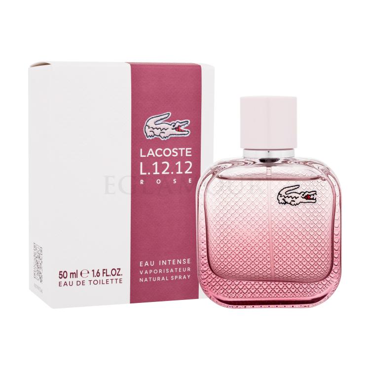 Lacoste L.12.12 Rose Eau Intense Woda toaletowa dla kobiet 50 ml