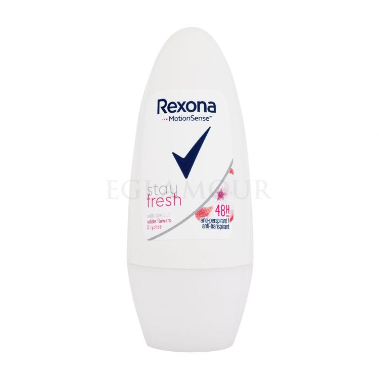 Rexona MotionSense Stay Fresh White Flowers &amp; Lychee Antyperspirant dla kobiet 50 ml