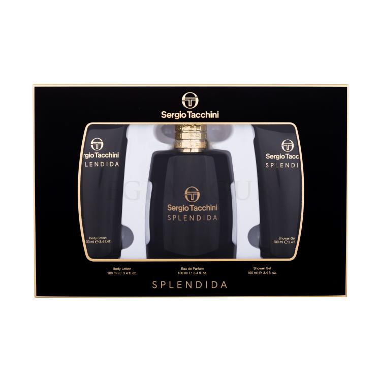 Sergio Tacchini Splendida Zestaw EDP 100 ml + żel pod prysznic 100 ml + mleczko do ciała 100 ml