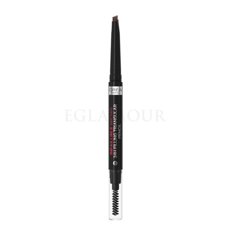 L&#039;Oréal Paris Infaillible Brows 24H Filling Triangular Pencil Kredka do brwi dla kobiet 1 ml Odcień 03 Dark Brunette