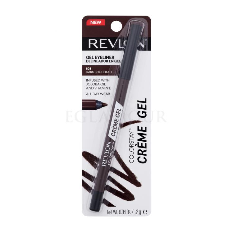 Revlon Colorstay Crème Gel Kredka do oczu dla kobiet 1,2 g Odcień 803 Dark Chocolate