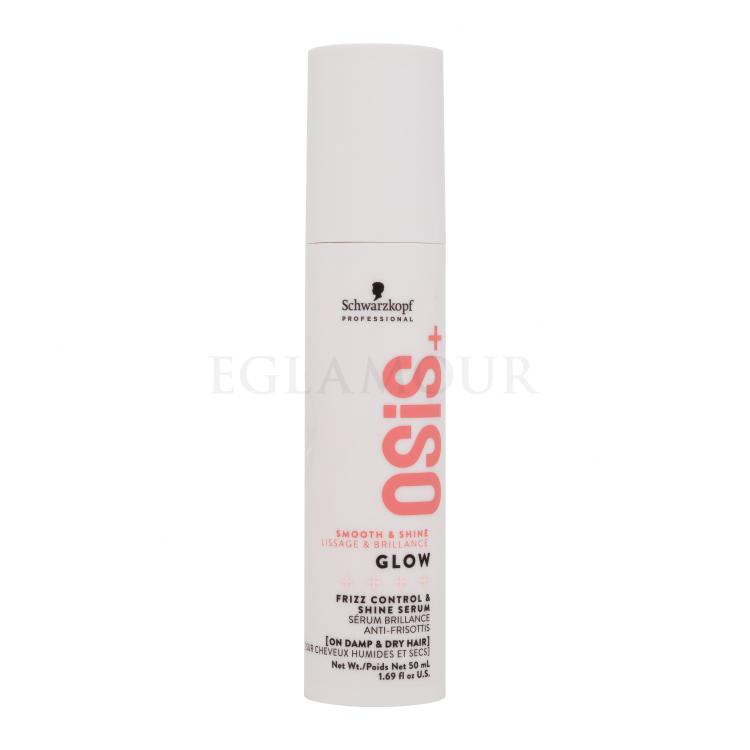 Schwarzkopf Professional Osis+ Glow Frizz Control &amp; Shine Serum Wygładzanie włosów dla kobiet 50 ml