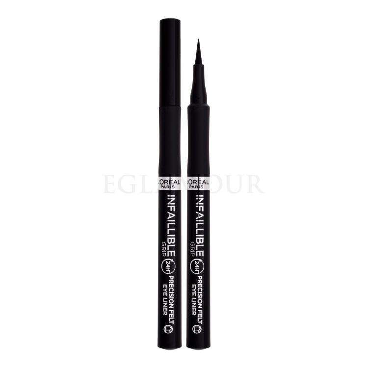 L&#039;Oréal Paris Infaillible Grip 24H Precision Felt Eyeliner Eyeliner dla kobiet 1 ml Odcień 01 Black