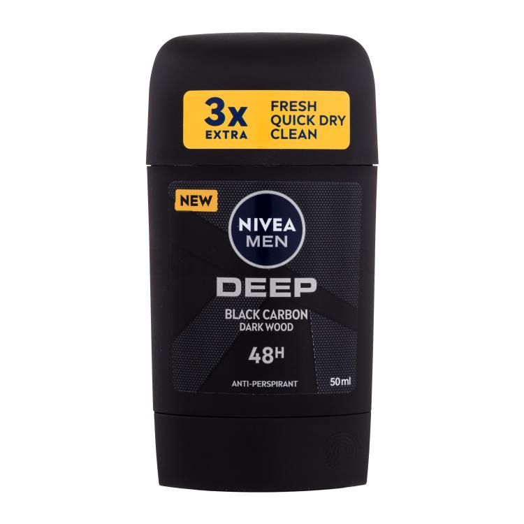 Nivea Men Deep Black Carbon 48H Antyperspirant dla mężczyzn 50 ml