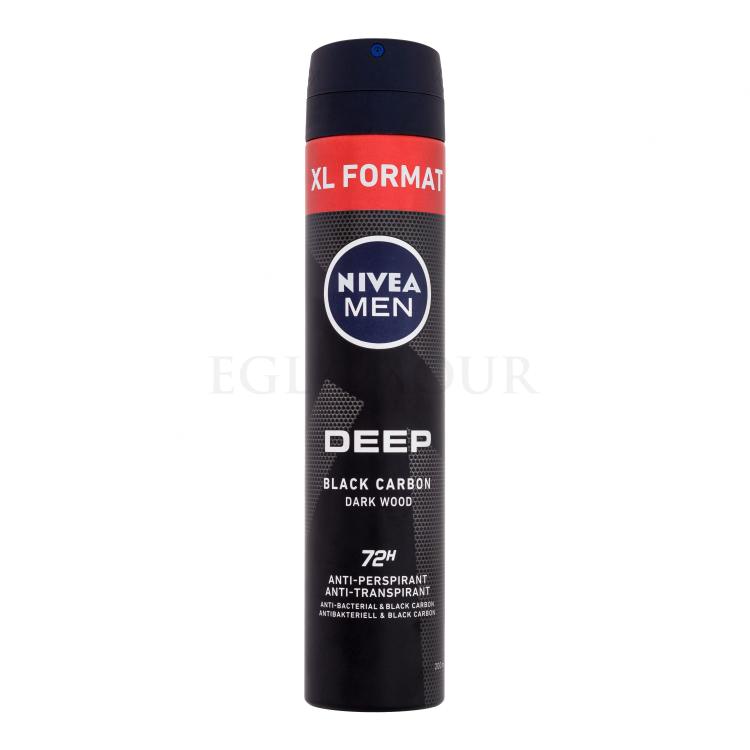 Nivea Men Deep Black Carbon 48H Antyperspirant dla mężczyzn 200 ml