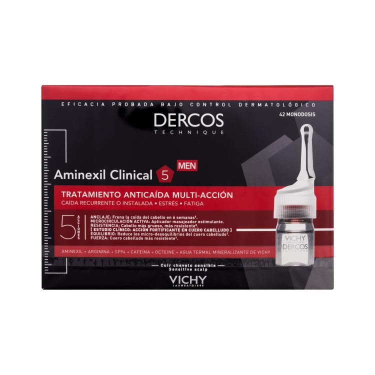 Vichy Dercos Aminexil Clinical 5 Preparat przeciw wypadaniu włosów dla mężczyzn 42x6 ml