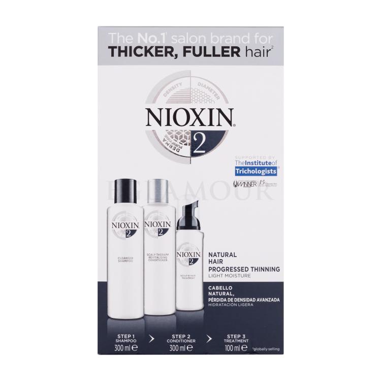 Nioxin System 2 Zestaw szampon System 2 Cleanser Shampoo 300 ml + odżywka System 2 Revitalising Conditioner 300 ml + kuracja do włosów System 2 Scalp &amp; Hair Treatment 100 ml