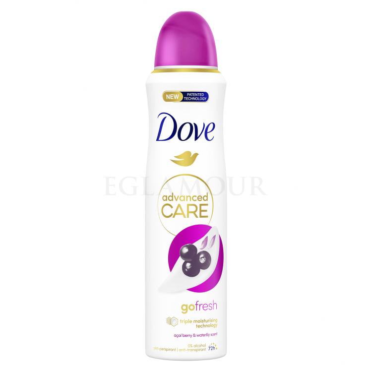 Dove Advanced Care Go Fresh Acai Berry &amp; Waterlily 72h Antyperspirant dla kobiet 150 ml