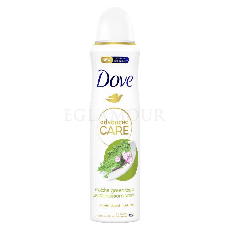 dove advanced care matcha green tea & sakura blossom antyperspirant w sprayu 150 ml   