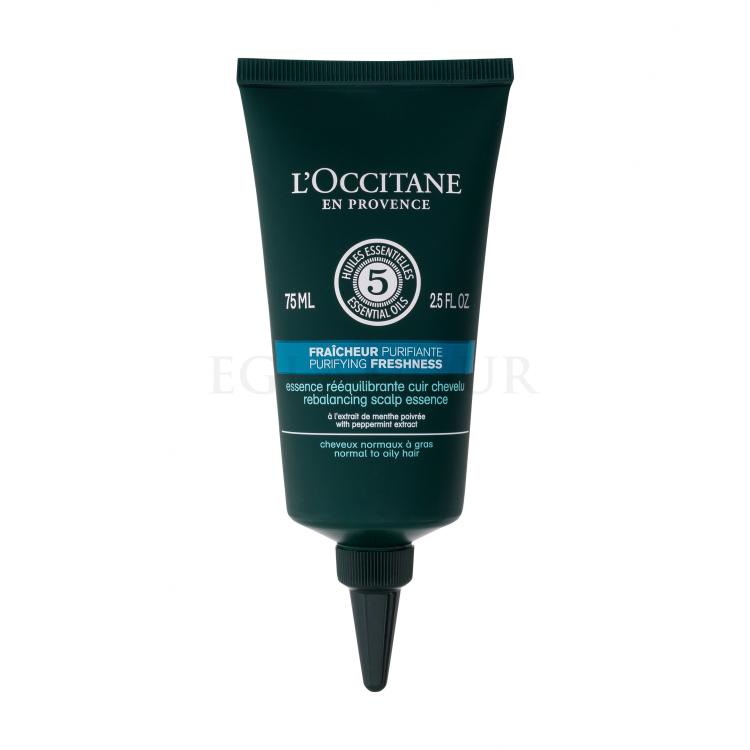 L&#039;Occitane Aromachology Purifying Freshness Rebalacing Scalp Essence Serum do włosów dla kobiet 75 ml