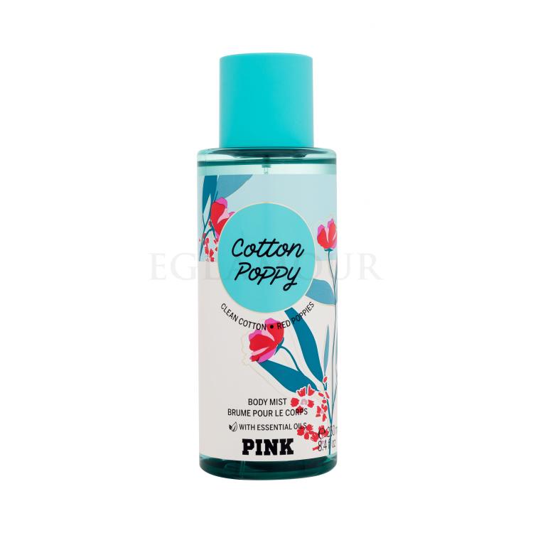 Victoria´s Secret Pink Cotton Poppy Spray do ciała dla kobiet 250 ml