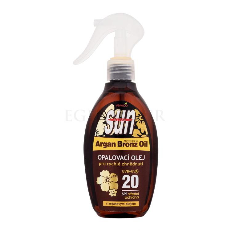 Vivaco Sun Argan Bronz Oil Tanning Oil SPF20 Preparat do opalania ciała 200 ml