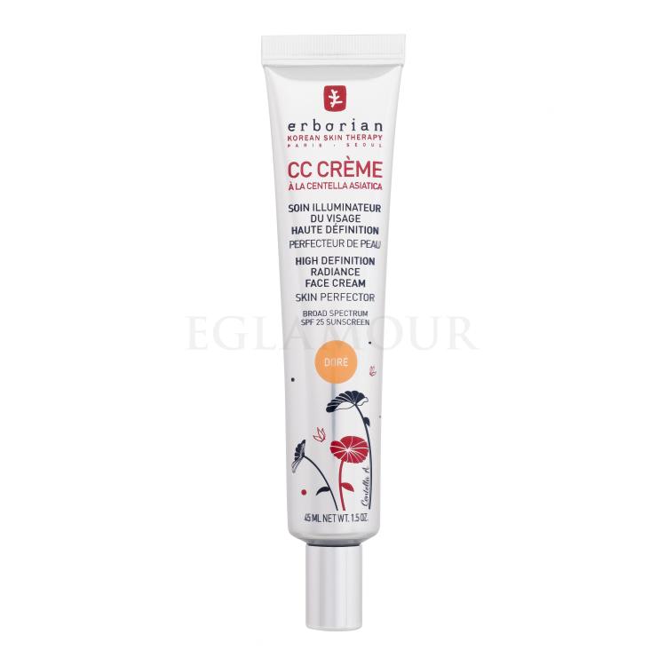 Erborian CC Crème High Definition Radiance Face Cream Krem CC dla kobiet 45 ml Odcień Doré