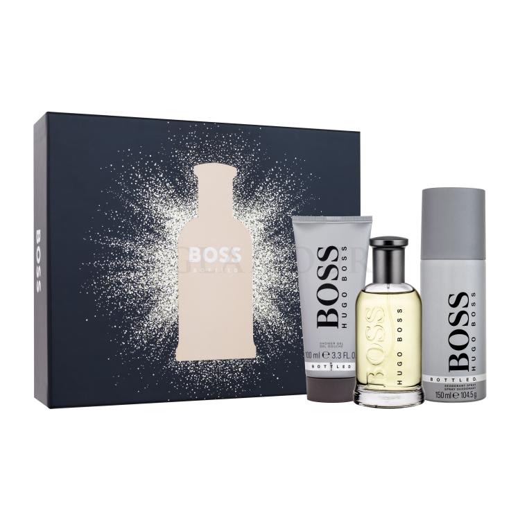 HUGO BOSS Boss Bottled SET1 Zestaw woda toaletowa 100 ml + żel pod prysznic 100 ml + dezodorant 150 ml