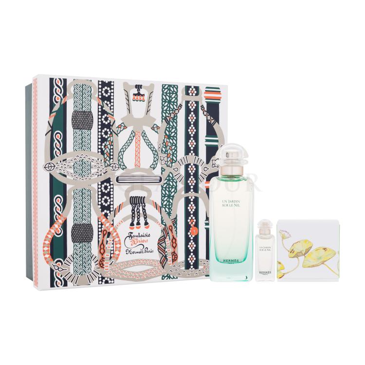 Hermes Un Jardin Sur Le Nil Fantaisie d&#039;Etriers Zestaw woda toaletowa 100 ml + woda toaletowa 7,5 ml + mydło perfumowane 50 g