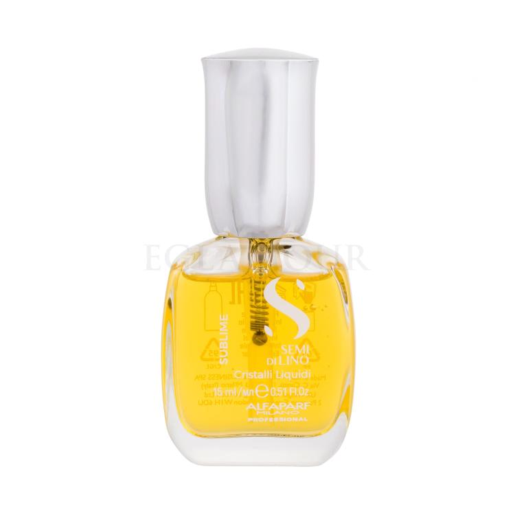 ALFAPARF MILANO Semi Di Lino Sublime Cristalli Liquid The Original Olejek do włosów dla kobiet 15 ml