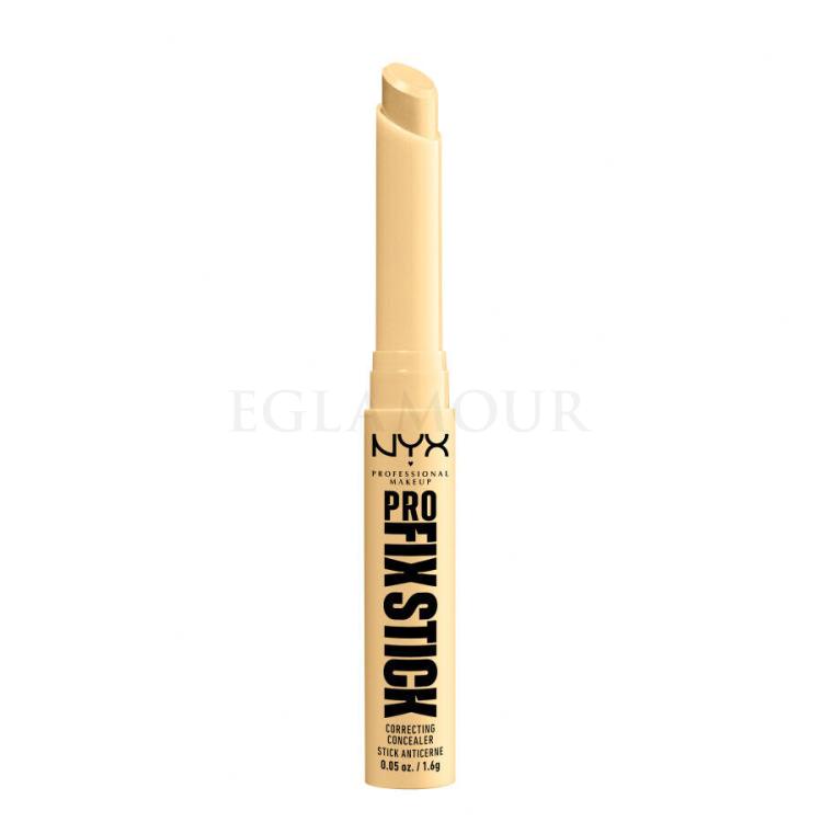 NYX Professional Makeup Pro Fix Stick Correcting Concealer Korektor dla kobiet 1,6 g Odcień 0.3 Yellow