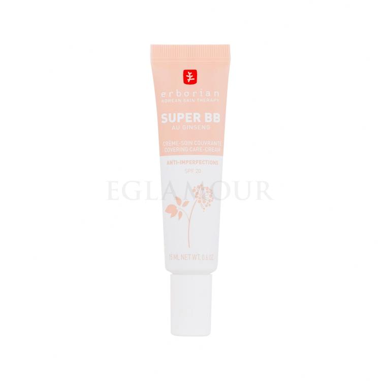 Erborian Super BB Covering Care-Cream SPF20 Krem BB dla kobiet 15 ml Odcień Clair