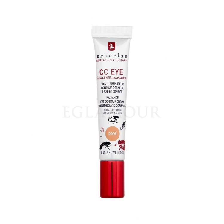 Erborian CC Eye Radiance Eye Contour Cream Krem CC dla kobiet 10 ml Odcień Doré