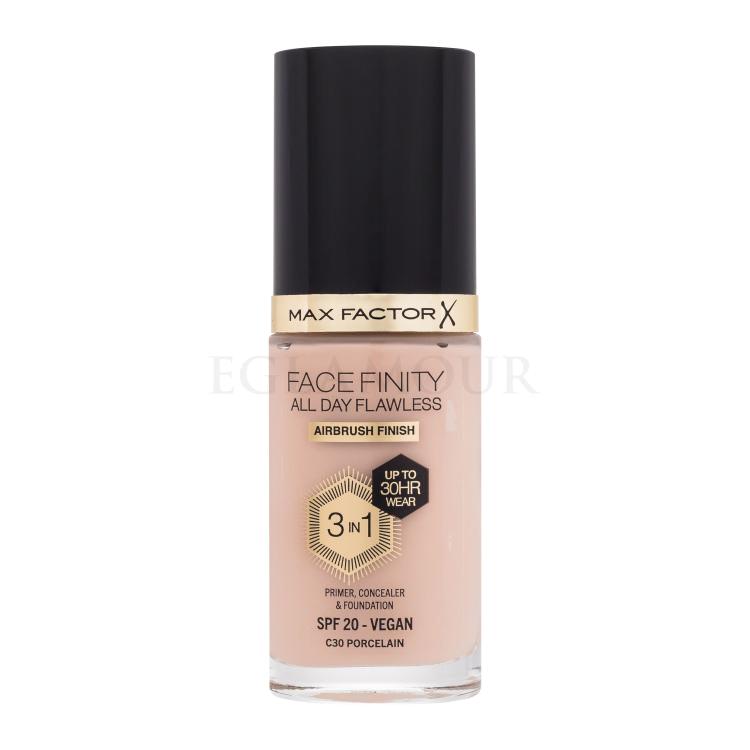 Max Factor Facefinity All Day Flawless SPF20 Podkład dla kobiet 30 ml Odcień C30 Porcelain