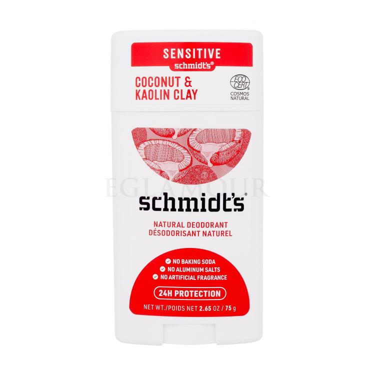 schmidt's coconut & kaolin clay dezodorant w sztyfcie 75 g   
