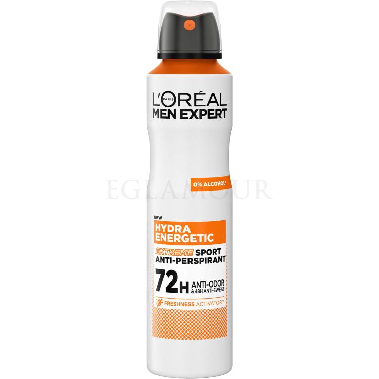 L&#039;Oréal Paris Men Expert Hydra Energetic Sport Extreme Antyperspirant dla mężczyzn 150 ml