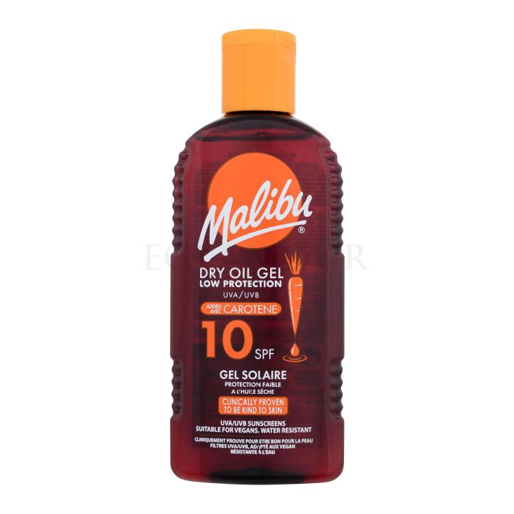 Malibu Dry Oil Gel With Carotene SPF10 Preparat do opalania ciała 200 ml