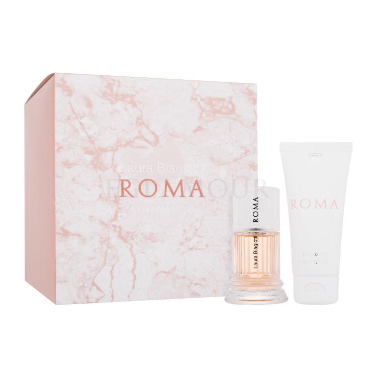Laura Biagiotti Roma Fiori Bianchi Zestaw woda toaletowa 25 ml + mleczko do ciała 50 ml