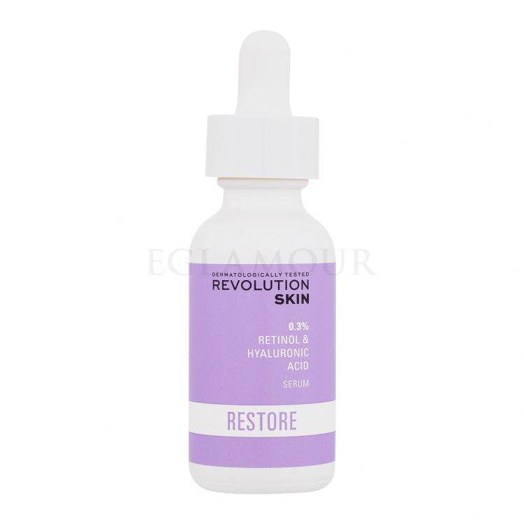 Revolution Skincare Restore 0.3% Retinol &amp; Hyaluronic Acid Serum Serum do twarzy dla kobiet 30 ml