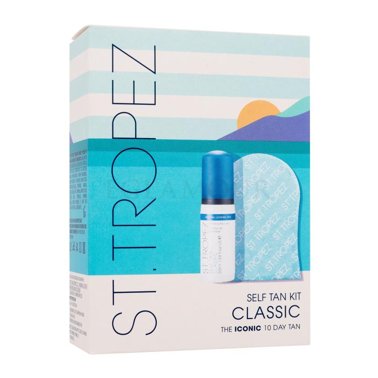 St.Tropez Self Tan Classic Kit Zestaw pianka samoopalająca Self Tan Classic Bronzing Mousse 50 ml + rękawica do aplikacji kosmetyków samoopalających 1 szt.