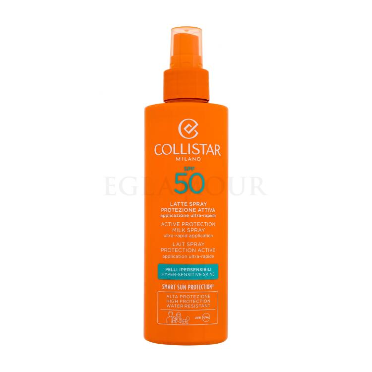 Collistar Active Protection Milk Spray SPF50 Preparat do opalania twarzy 200 ml