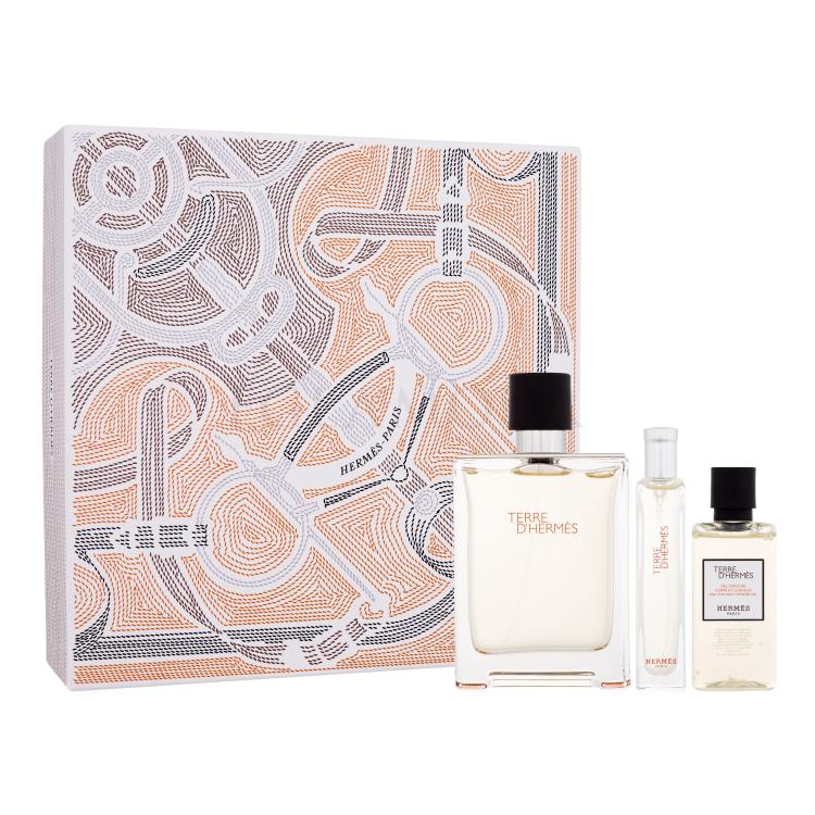Hermes Terre d´Hermès Zestaw woda toaletowa 100 ml + woda toaletowa 15 ml + żel pod prysznic 40 ml
