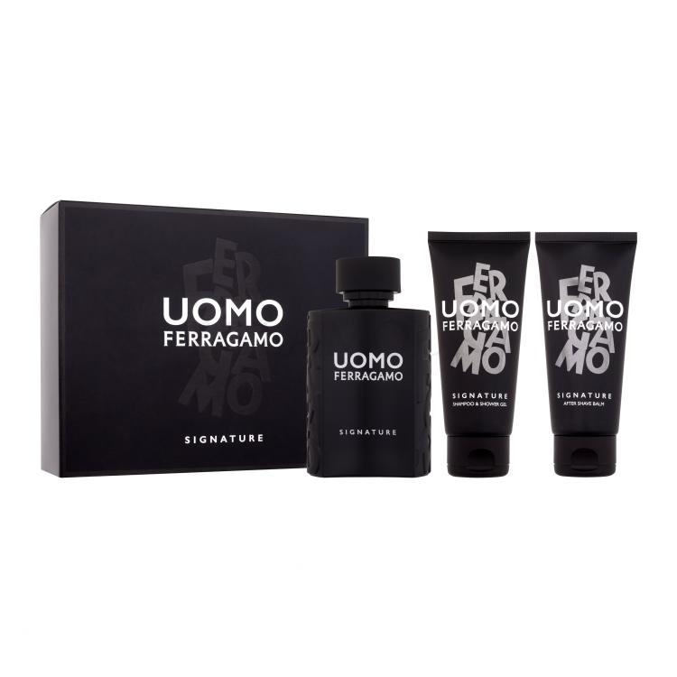 Ferragamo Uomo Signature Zestaw woda perfumowana 100 ml + szampon i żel pod prysznic 100 ml + balsam po goleniu 100 ml