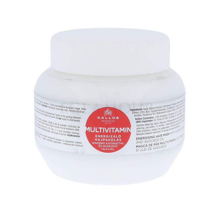 Kallos Cosmetics Multivitamin Maska do włosów dla kobiet 275 ml