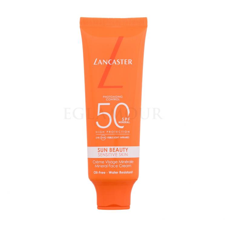 Lancaster Sun Beauty Sensitive Skin Mineral Face Cream SPF50 Preparat do opalania twarzy 50 ml