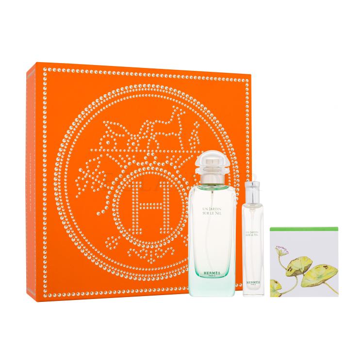 Hermes Un Jardin Sur Le Nil Zestaw woda toaletowa 100 ml + woda toaletowa 15 ml + perfumowane mydło w kostce 50 g