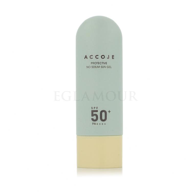 ACCOJE Protective No-Sebum Sun Gel SPF50+ Preparat do opalania twarzy 50 ml