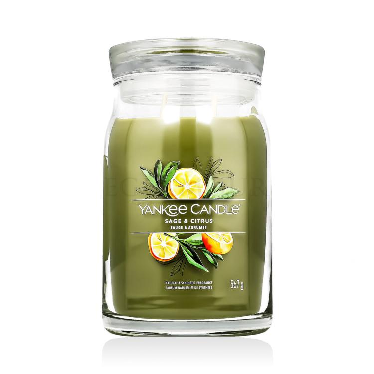 Yankee Candle Signature Sage &amp; Citrus Świeczka zapachowa 567 g