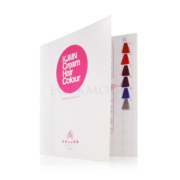 Kallos Cosmetics KJMN Cream Hair Colour Keratin &amp; Argan Oil Sampler Farba do włosów dla kobiet 1 szt