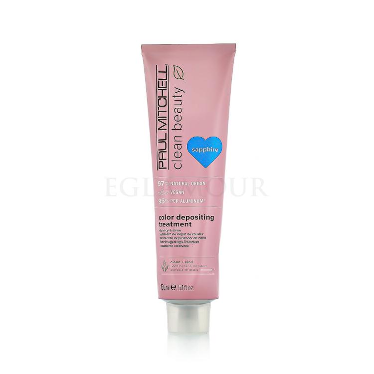 Paul Mitchell Clean Beauty Color Protect Color Depositing Treatment Maska do włosów dla kobiet 150 ml Odcień Sapphire