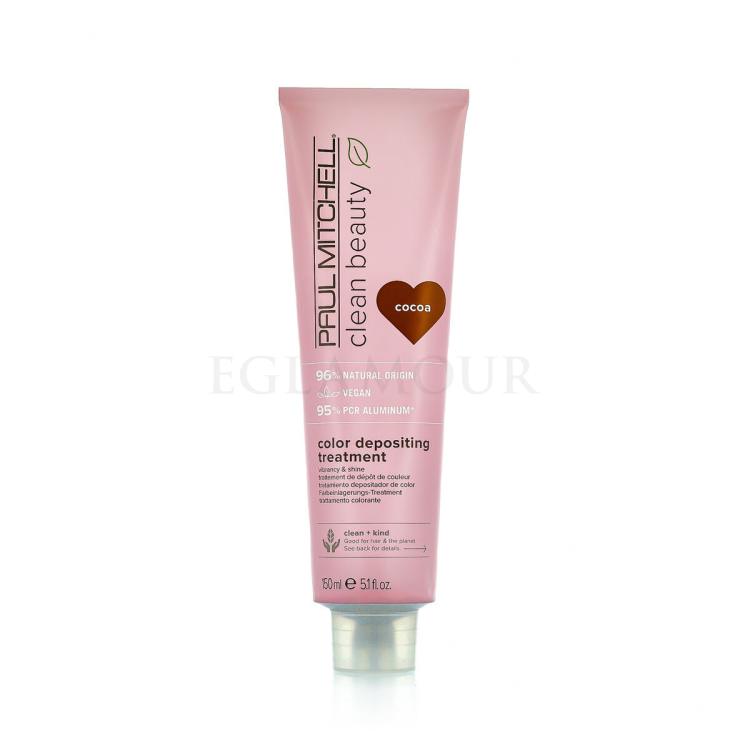 Paul Mitchell Clean Beauty Color Protect Color Depositing Treatment Maska do włosów dla kobiet 150 ml Odcień Cocoa