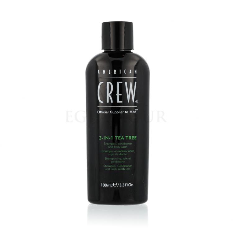 American Crew 3-IN-1 Tea Tree Szampon do włosów dla mężczyzn 100 ml