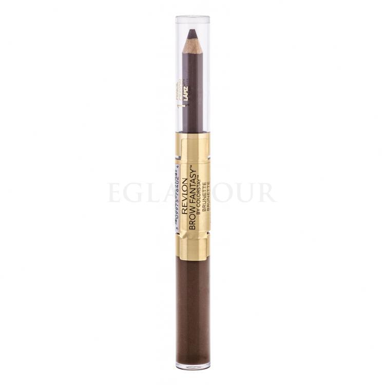 Revlon Brow Fantasy Pencil &amp; Gel Zestawy i palety do brwi dla kobiet 1,49 g Odcień Brunette