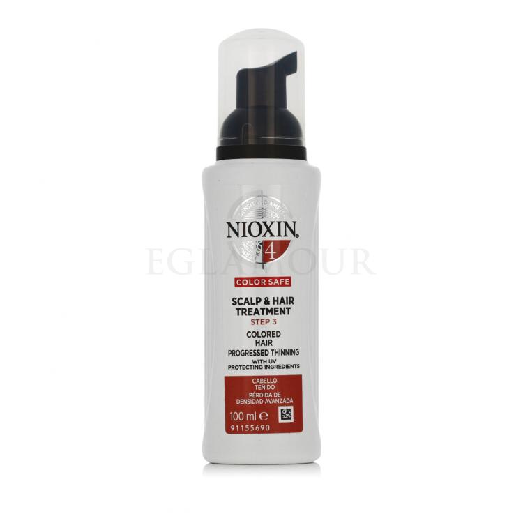 Nioxin System 4 Color Safe Scalp &amp; Hair Treatment Pielęgnacja bez spłukiwania dla kobiet 100 ml