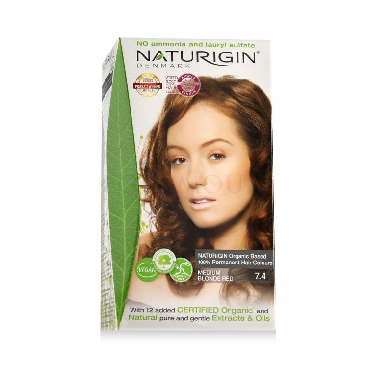 Naturigin Permanent Hair Colour Farba do włosów 115 ml Odcień Medium Blonde Red 7.4