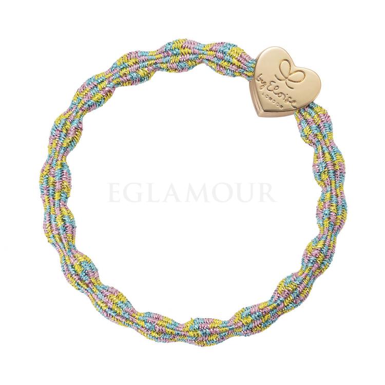 By Eloise London Metallic Gold Heart Gumka do włosów dla kobiet 1 szt Odcień Candy