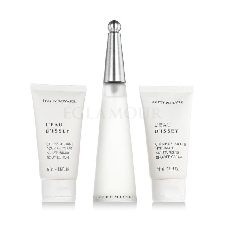 Issey Miyake L&#039;Eau D&#039;Issey Zestaw Edt 50ml + 50ml Balsam + 50ml Żel pod prysznic